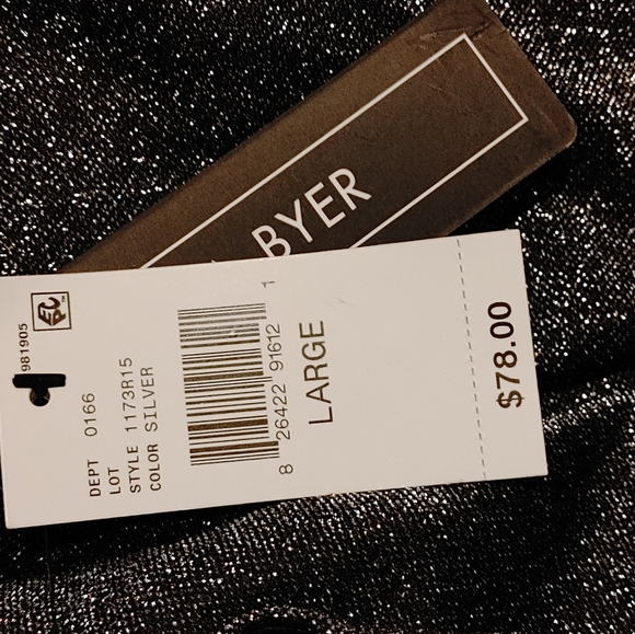 .A. Byer Women's Halter Side Ruched Metallic Knit Sheath Dress - Picture 4 of 4